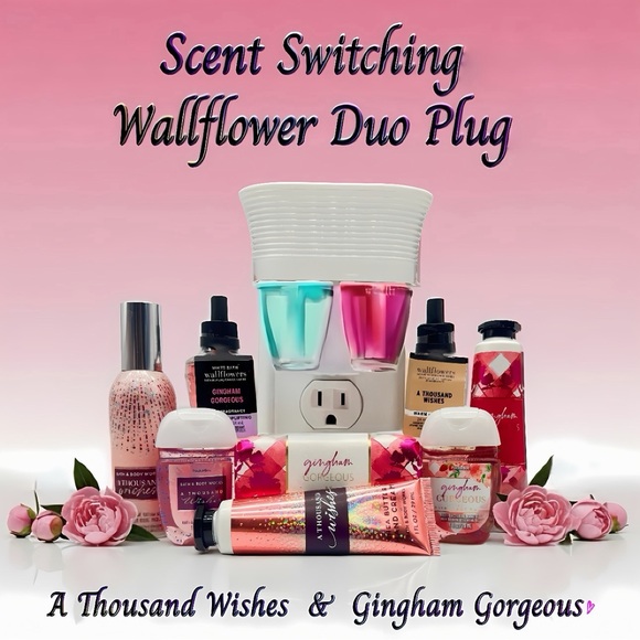 Bath & Body Works Other - Bath & Body Works A Thousand Wishes + Gingham Gorgeous Wallflower Bundle